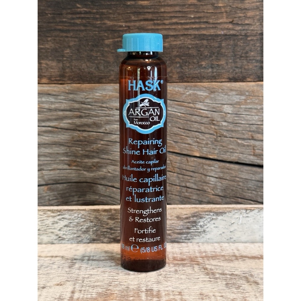 Hask Argan‎ Oil Shine Repair Treatment Set – 3 Vials – Moroccan Formula 🌿